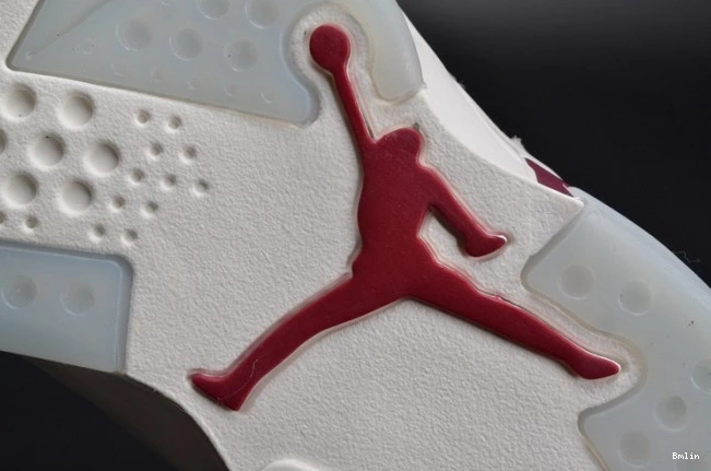 Bmlin Shoes white Jordan 6 Retro Air Maroon 384664-116 0713